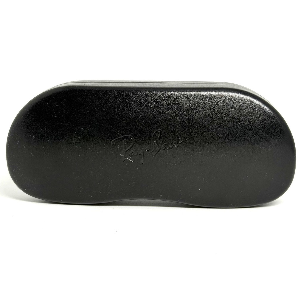 Ray-Ban Black Hard Shell Sunglasses Case with Gray Felt Lining and Logo